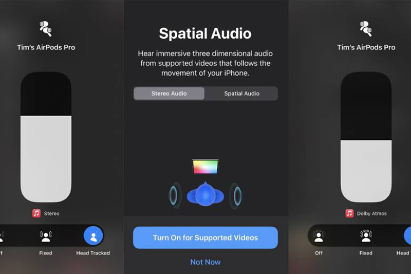 listen to Spatial audio